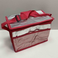 Термосумка Easy Gifts 28*16*20 см сріблясто-червона Stenson R28796