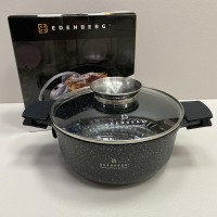 Каструля алюмінієва зі скляною кришкою 3,3 л 22 см Edenberg EB-8117