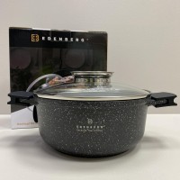 Каструля алюмінієва зі скляною кришкою 3,3 л 22 см Edenberg EB-8117