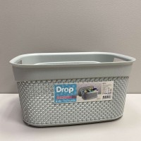 Корзина пластикова з кришкою 33*24*16,5 см 9 л Ucsan Plastik М-1164 сіра