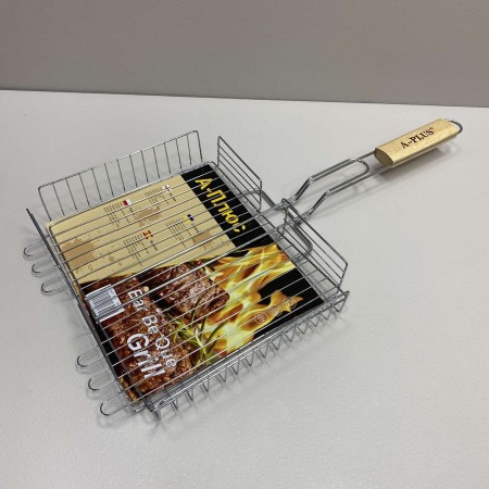 Решітка для грилю з хромованої сталі 30*24,5 см A-Plus 1842