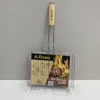 Решітка для грилю з хромованої сталі 30*24,5 см A-Plus 1842