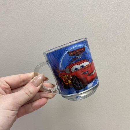 Набір дитячого скляного посуду 3 предмети "Тачки" 4848-2/2