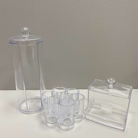 Набір косметичних органайзерів для ватних дисків, паличок і пензликів Bee Home Ak504