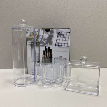 Набір косметичних органайзерів для ватних дисків, паличок і пензликів Bee Home Ak504