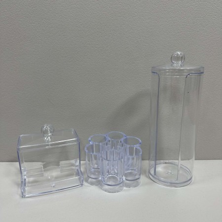 Набір косметичних органайзерів для ватних дисків, паличок і пензликів Bee Home Ak504