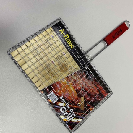 Решітка для грилю з хромованої сталі 34,5*21,5 см A-Plus 1872