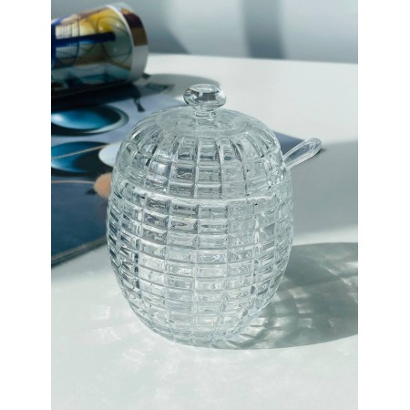 Медівниця скляна з ложкою "Різнотрав'я" 230 мл Olens 102-662