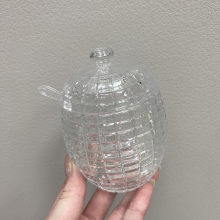 Медівниця скляна з ложкою "Різнотрав'я" 230 мл Olens 102-662