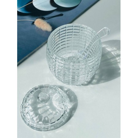 Медівниця скляна з ложкою "Різнотрав'я" 230 мл Olens 102-662