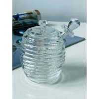 Медівниця скляна з ложкою "Акація" 220 мл Olens 102-661