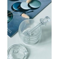 Медівниця скляна з ложкою "Акація" 220 мл Olens 102-661