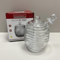 Медівниця скляна з ложкою "Акація" 220 мл Olens 102-661