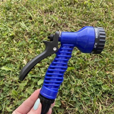 Шланг для поливу садовий 30 метрів Magic Hose 100 FT синій