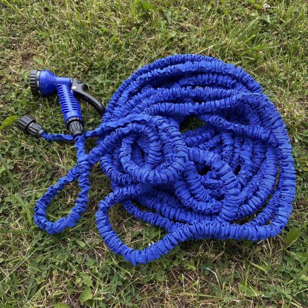 Шланг для поливу садовий 30 метрів Magic Hose 100 FT синій