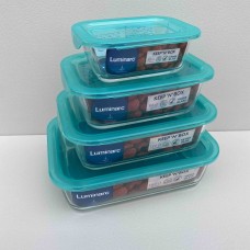 Набір контейнерів 380 мл, 820 мл, 1220 мл, 1970 мл Luminarc Keep'n Box 5519/5518/5517/5516