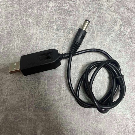 Кабель підвищення напруги 9 V для WI-Fi роутера від повербанку USB DC