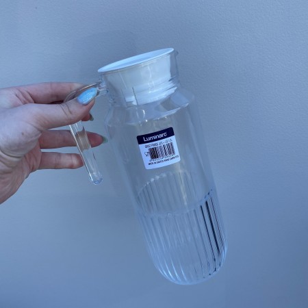 Глечик скляний з кришкою 1,3 л Luminarc Gridz Fridge Q3653