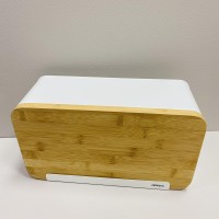 Хлібниця металева зі зсувною кришкою-дошкою 33*13*18 см Ardesto Midori AR0914WB White