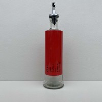 Ємність для олії з дозатором 500 мл A-Plus 951 червона з прозорим