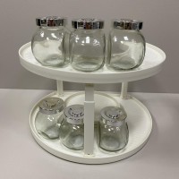 Полиця-органайзер обертальна 2 яруси 32,9*27,5 см Stenson R93754