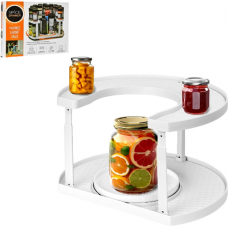 Полиця-органайзер обертальна 2 яруси 32,9*27,5 см Stenson R93754