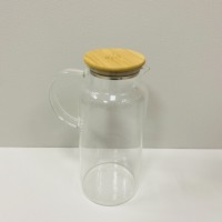 Глечик скляний з бамбуковою кришкою 2 л Stenson R92799