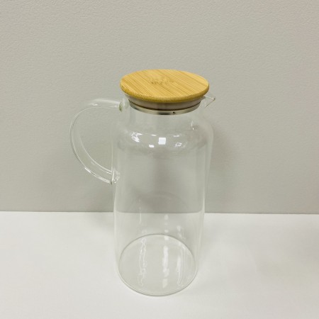 Глечик скляний з бамбуковою кришкою 2 л Stenson R92799