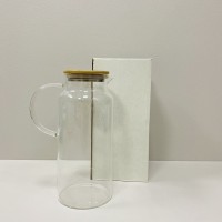 Глечик скляний з бамбуковою кришкою 2 л Stenson R92799