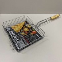 Решітка-гриль з хромованої сталі 64*33*26,5*6 см Stenson MH-0140