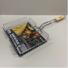 Решітка-гриль з хромованої сталі 64*33*26,5*6 см Stenson MH-0140