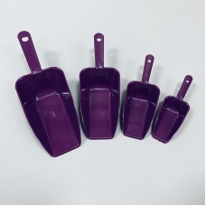 Набір пластикових мірних совочків 4 шт Urve UR-3041 фіолетові