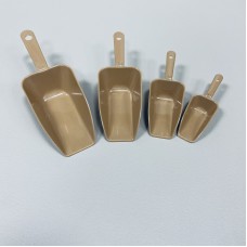 Набір пластикових мірних совочків 4 шт Urve UR-3041 коричневі