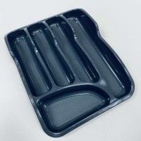 Лоток для столових приборів пластиковий Алеана 167095 граніт