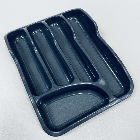 Лоток для столових приборів пластиковий Алеана 167095 граніт
