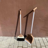 Совок зі щіткою для прибирання  330 ТЕ коричневий