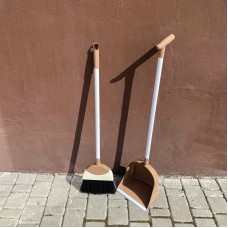 Совок зі щіткою для прибирання  330 ТЕ коричневий