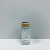 Ємність скляна для спецій з дерев'яною кришкою 120 мл Vittora VT-9012