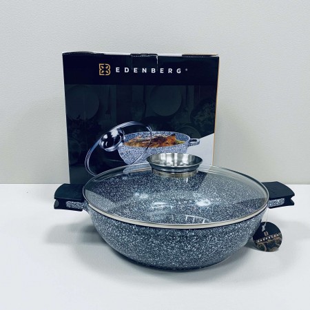 Сотейник алюмінієвий із кришкою 4,1 л 28 см см Edenberg EB-8041