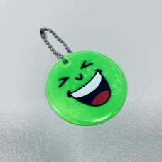 Світловідбиваючий брелок "Смайлик" Stenson 38443-1 зелений
