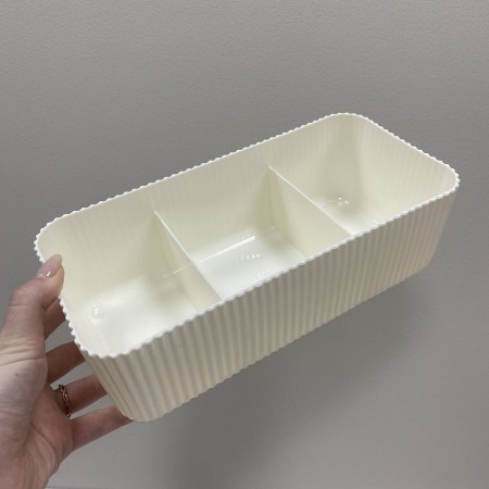 Органайзер Lova Plastik 3 відділення молочний LV-243