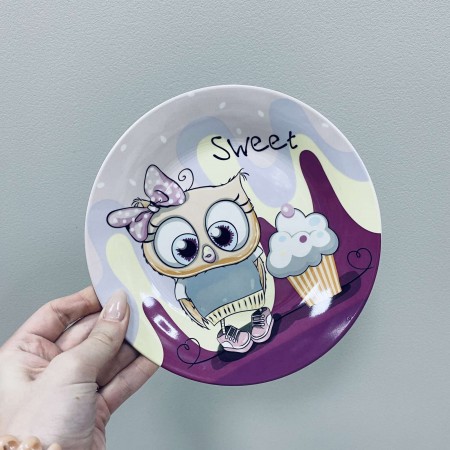 Набір дитячого столового посуду Sweet Owl 3 предмета Limited Edition C525