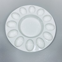 Блюдо керамічне для яєць 26 см Stenson MC5083