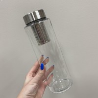 Пляшка для води з металевою кришкою та ситечком 1 л Pure Aqua Bottle Simax s10120/МЕТ