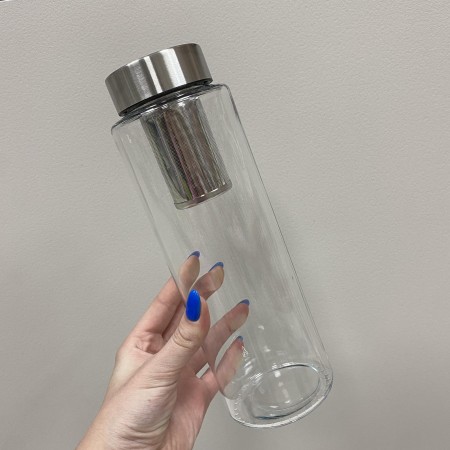 Пляшка для води з металевою кришкою та ситечком 1 л Pure Aqua Bottle Simax s10120/МЕТ