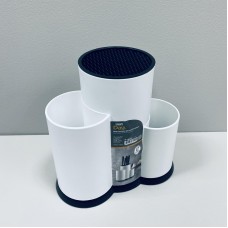 Підставка-органайзер для ножів і столових приборів пластикова Sun Plast 1114 біла