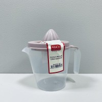 Соковитискач для цитрусових пластиковий 500 мл VoCe VC-108 прозорий з рожевим