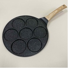 Сковорода алюмінієва для оладок 26 см з антипригарним покриттям Смайли Kamille KM-4214