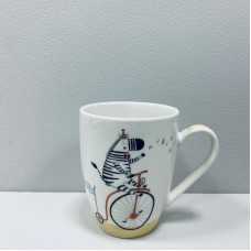Чашка порцелянова 340 мл Звірятка на транспорті "Зебра" Vittora VT-C-120340