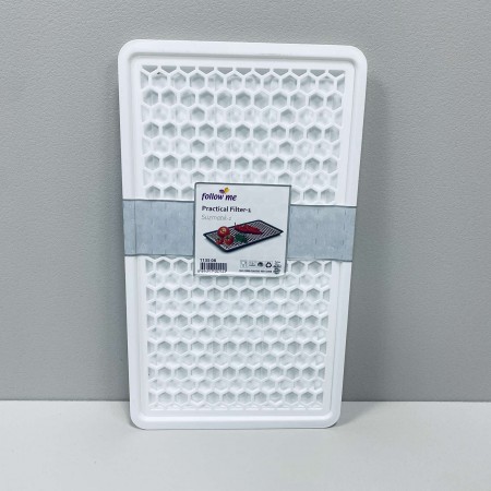 Сушка для стаканів пластикова 42*24*1 см біла Bursev 1135 08